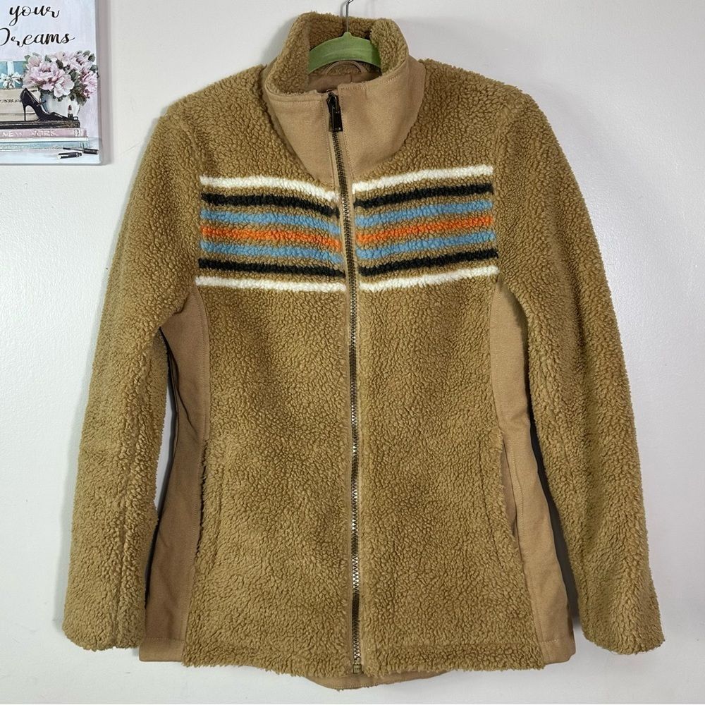 PENDLETON Brooke Chimayo Sherpa
Jacket Tan Brown Teddy Fuzzy